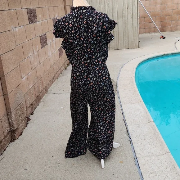 Rebecca Taylor SL Vine Jumpsuit - Size 10 - Picture 10 of 14